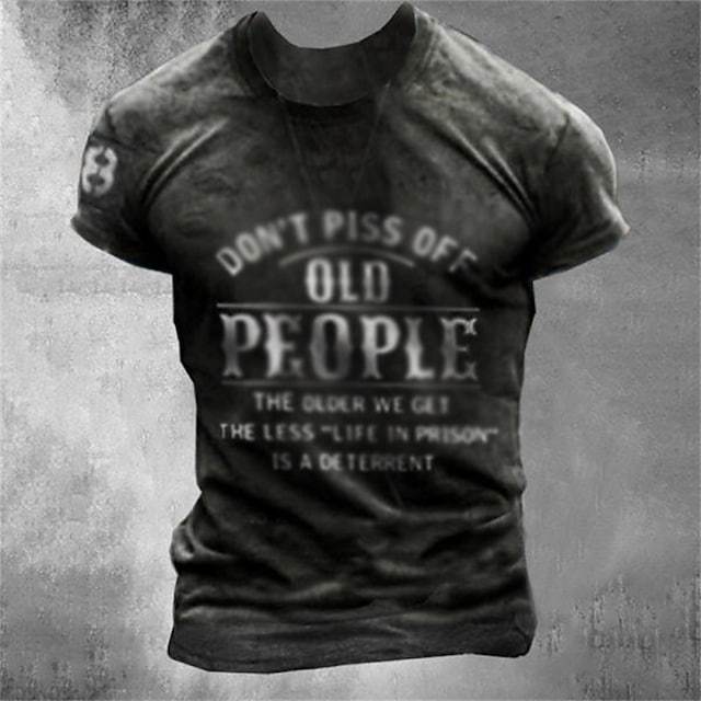 Men's Tee T shirt Shirt 3D Print Graphic Letter Plus Size Short Sleeve Casual Tops Basic Designer Slim Fit Big and Tall Blue Red Black