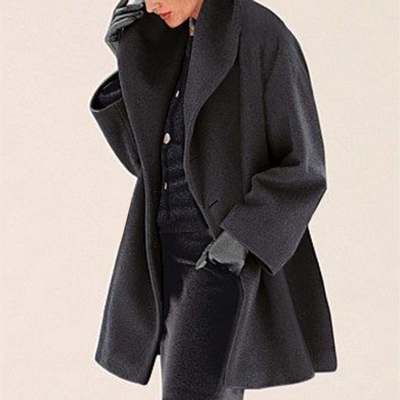 Plus size wool women coats with hoodie