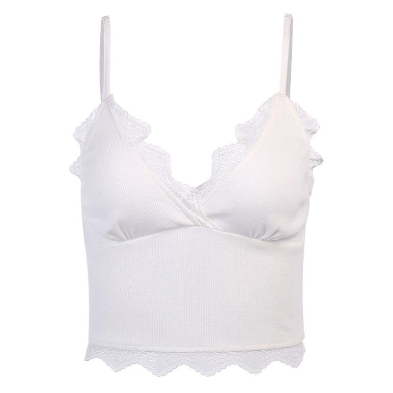 Open back V-neck cross lace sling