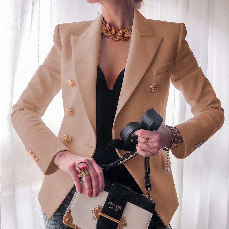 Pure color fashion casual suit short jacket