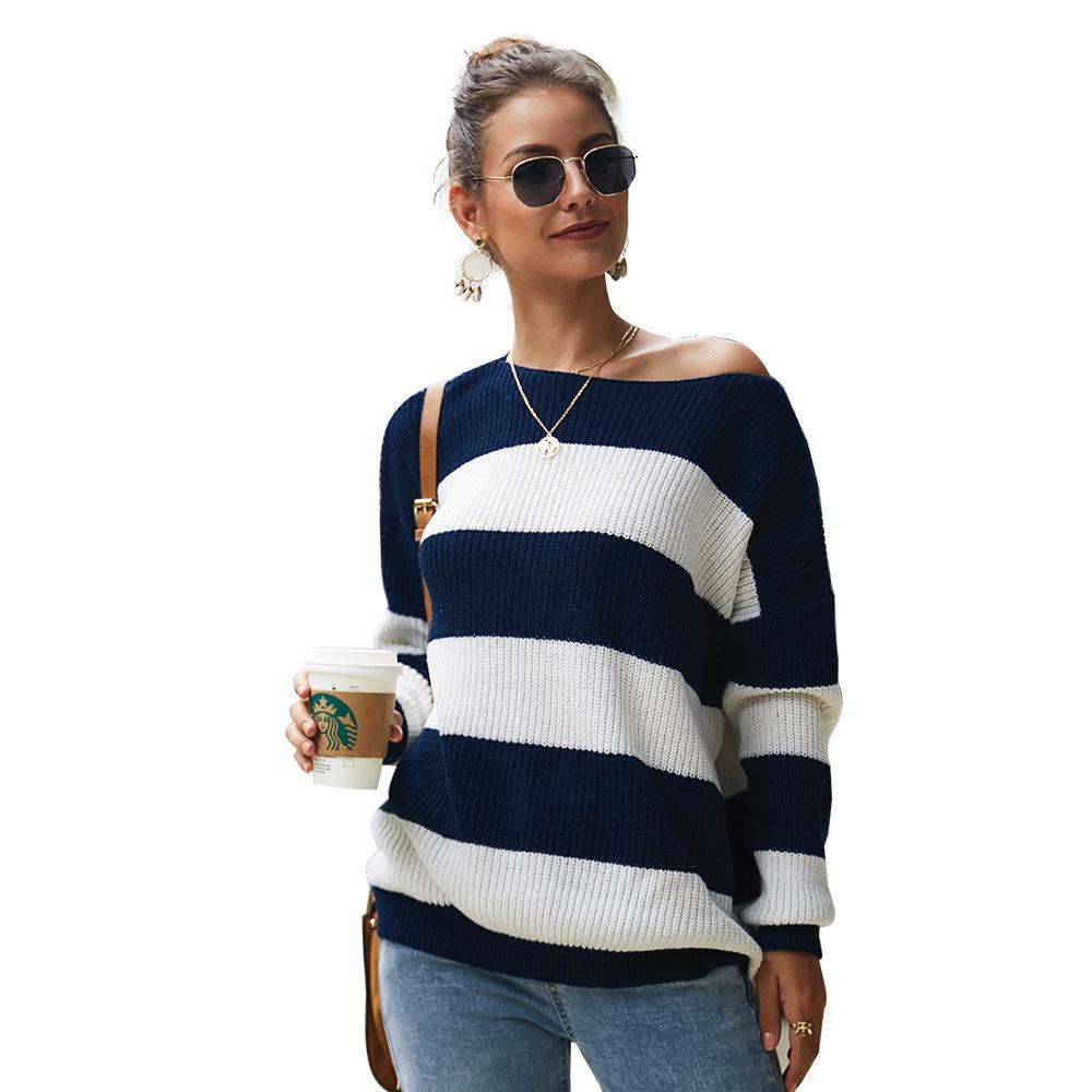 Sexy striped sweater top