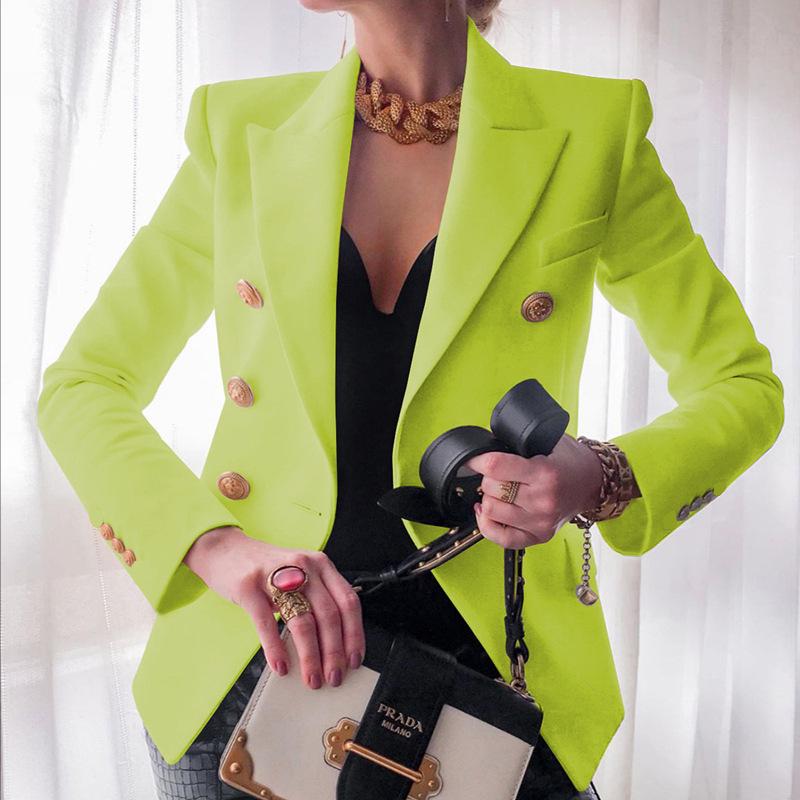 Pure color fashion casual suit short jacket